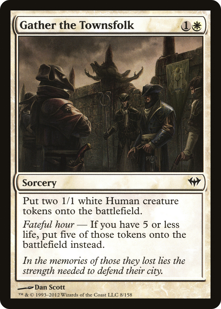 Gather the Townsfolk (DKA-008) - Dark Ascension Foil