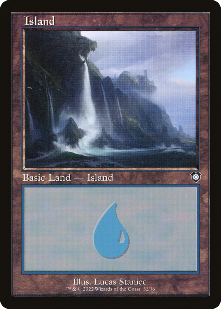 Island (32) (Retro Frame) (BRC-032) - The Brothers' War Commander
