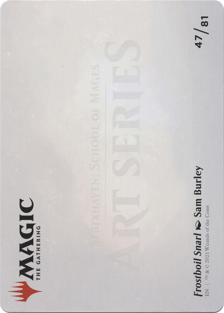 Frostboil Snarl // Frostboil Snarl (ASTX-047) - Strixhaven Art Series (Borderless) Foil