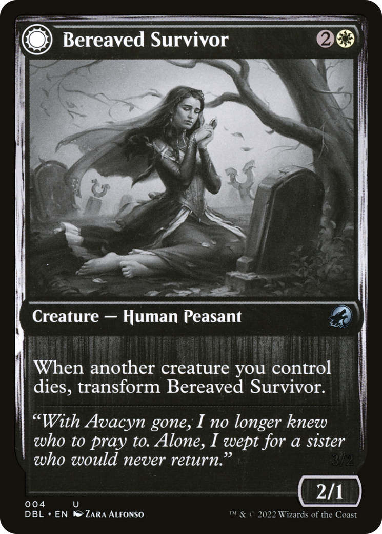 Bereaved Survivor (DBL-004) - Innistrad: Double Feature: (Double Faced Transform) Foil