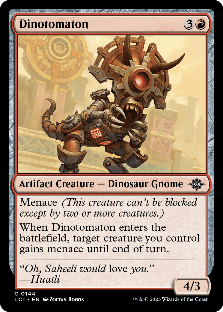 Dinotomaton (LCI-144) - The Lost Caverns of Ixalan Foil