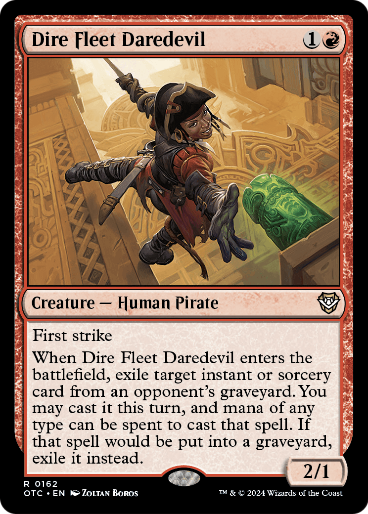 Dire Fleet Daredevil (OTC-162) - Outlaws of Thunder Junction Commander