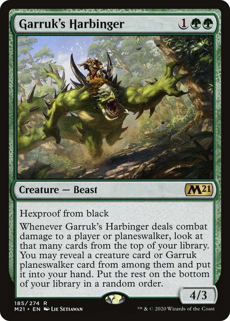 Garruk's Harbinger (M21-185) - Core Set 2021 Foil