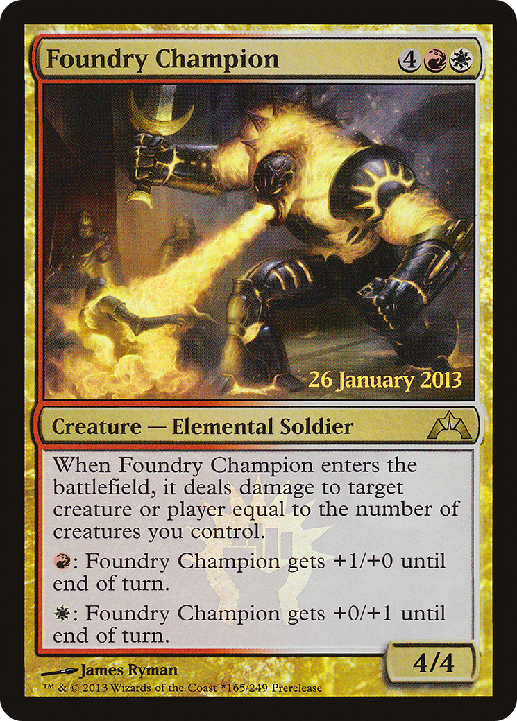 Foundry Champion (PRE-165★) - Gatecrash Promos Foil
