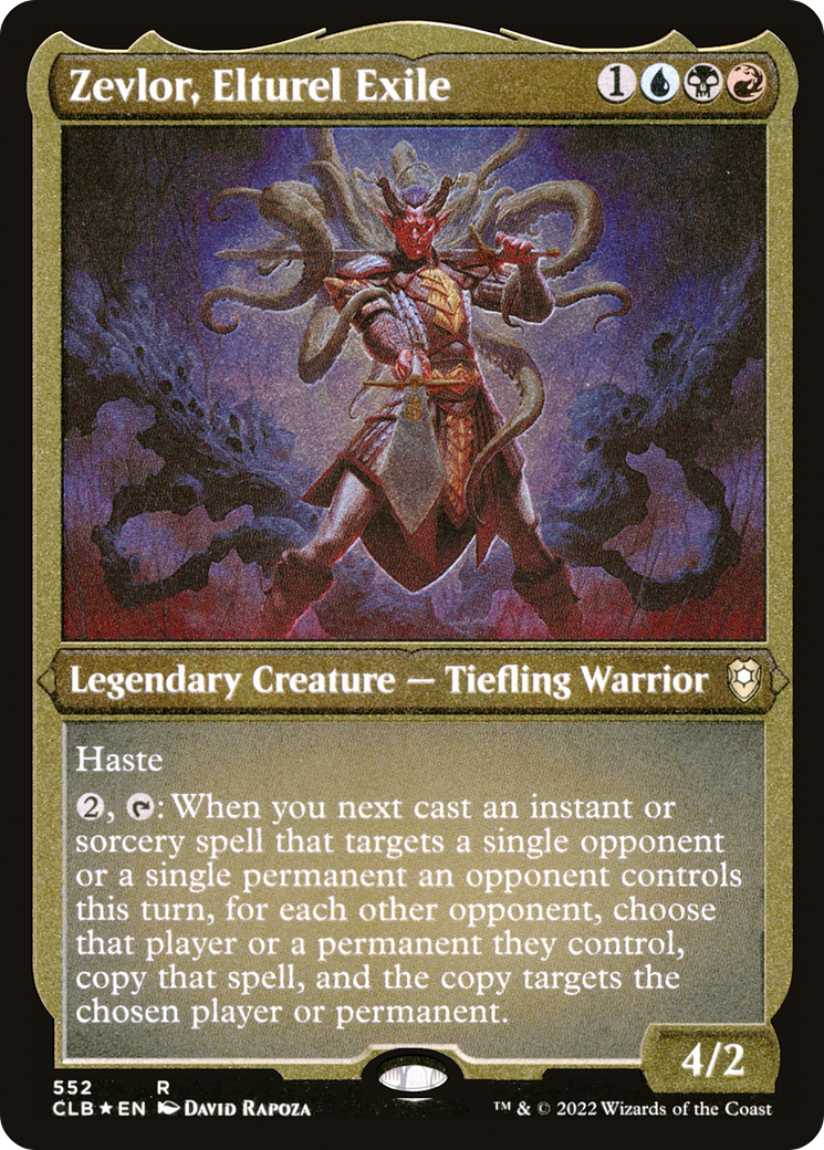 Zevlor, Elturel Exile (Foil Etched) (CLB-552) - Commander Legends: Battle for Baldur's Gate Foil