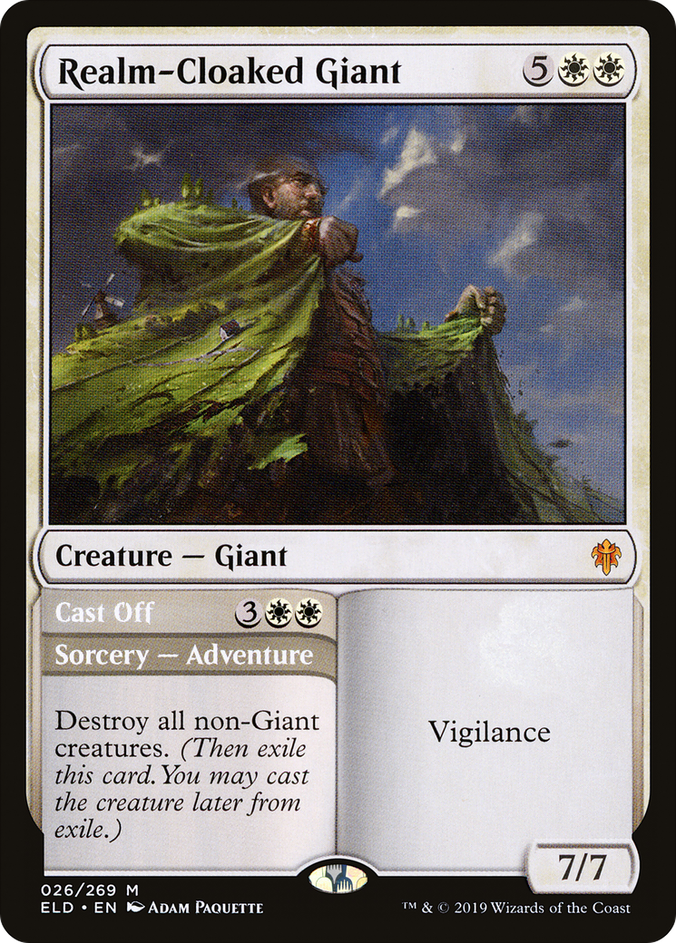 Realm-Cloaked Giant (ELD-026) - Throne of Eldraine Foil