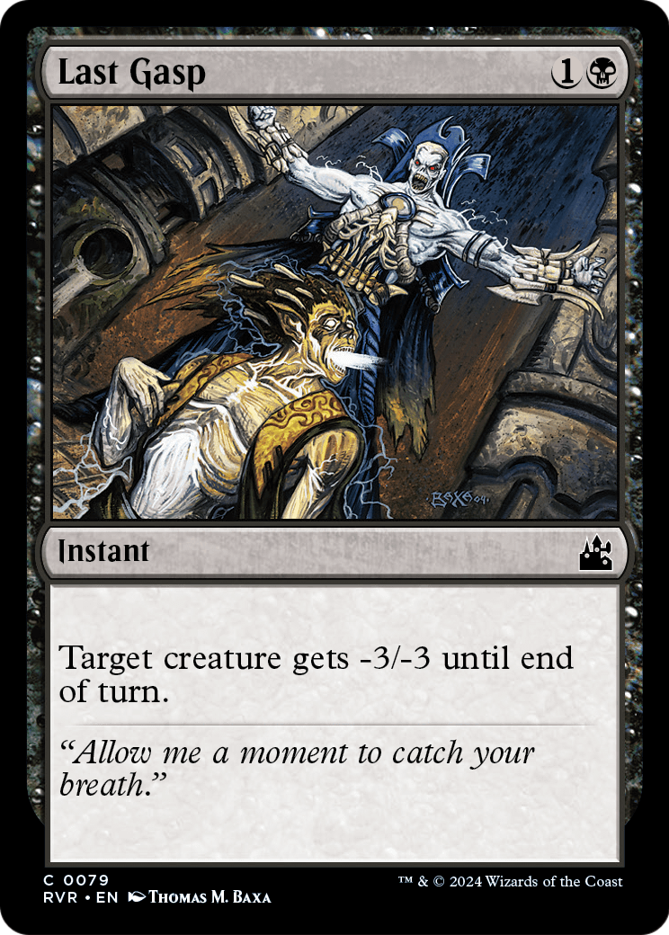 Last Gasp (RVR-079) - Ravnica Remastered Foil