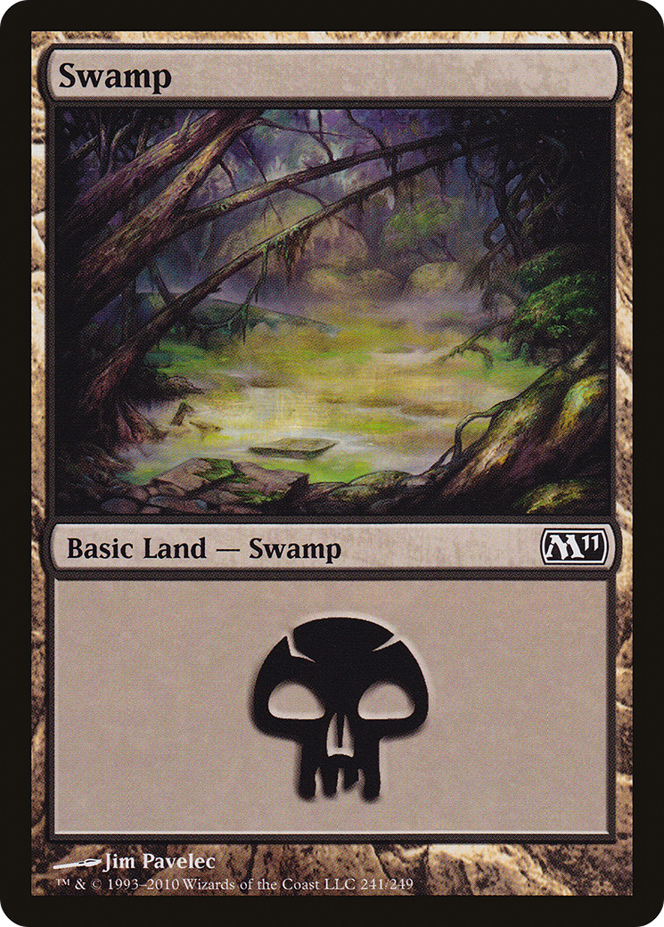 Swamp (241) (M11-241) - Magic 2011 Foil
