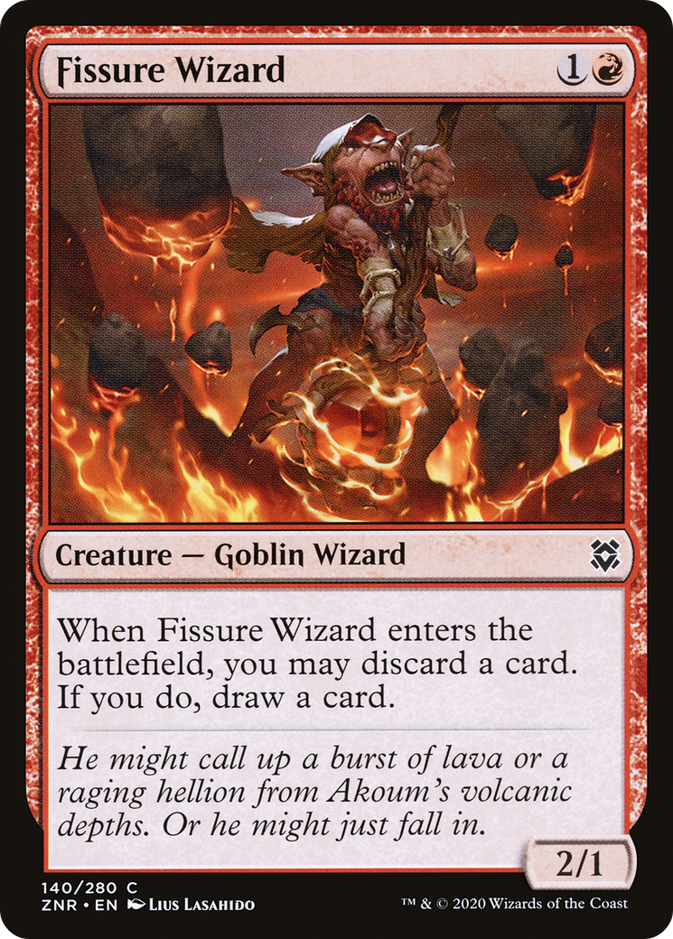 Fissure Wizard (ZNR-140) - Zendikar Rising Foil