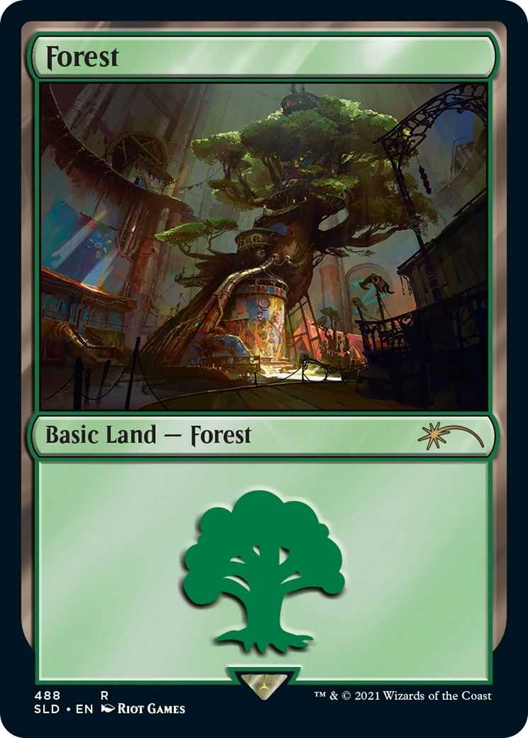 Forest (Secret Lair x Arcane: Lands) (SLD-488) - Secret Lair Drop Foil