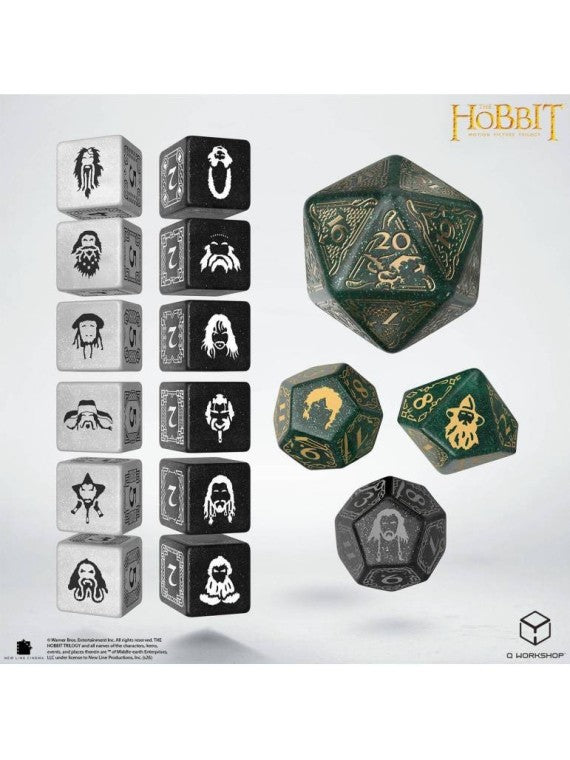 Hobbit Set 7 Dados - Verdant