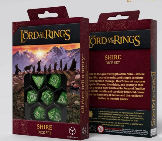 LOTR Set 7 Dados - The Shire