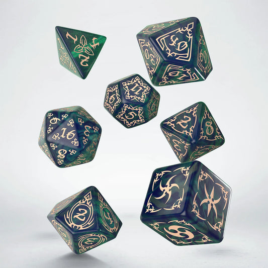 Dados Set - Blue-Green/Beige
