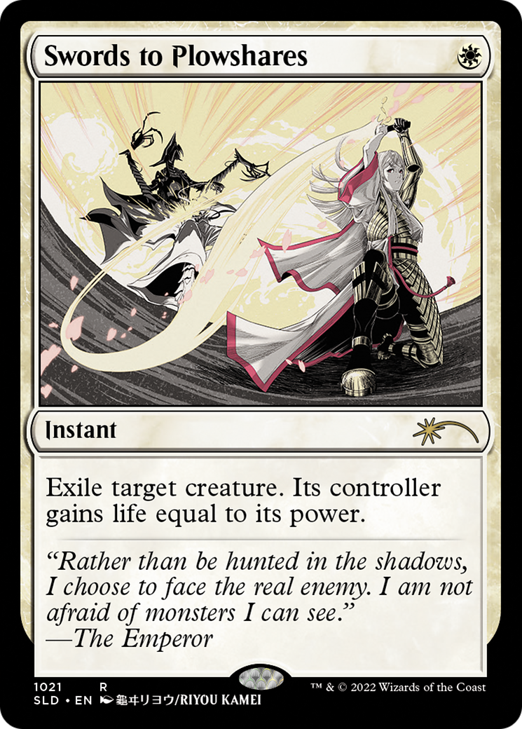 Swords to Plowshares (1021) (SLD-1021) - Secret Lair Drop Foil