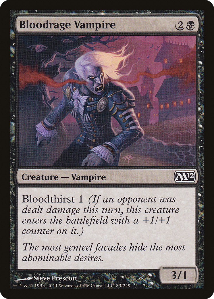 Bloodrage Vampire (M12-083) - Magic 2012