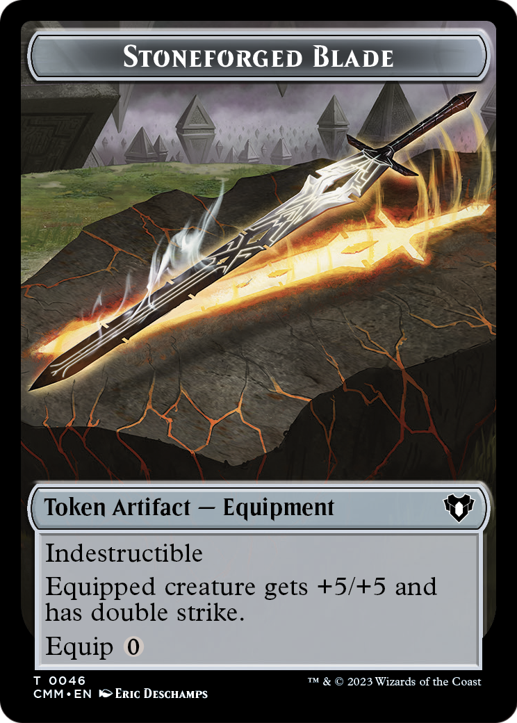 Stoneforged Blade (TCMM-046) - Commander Masters Tokens Foil