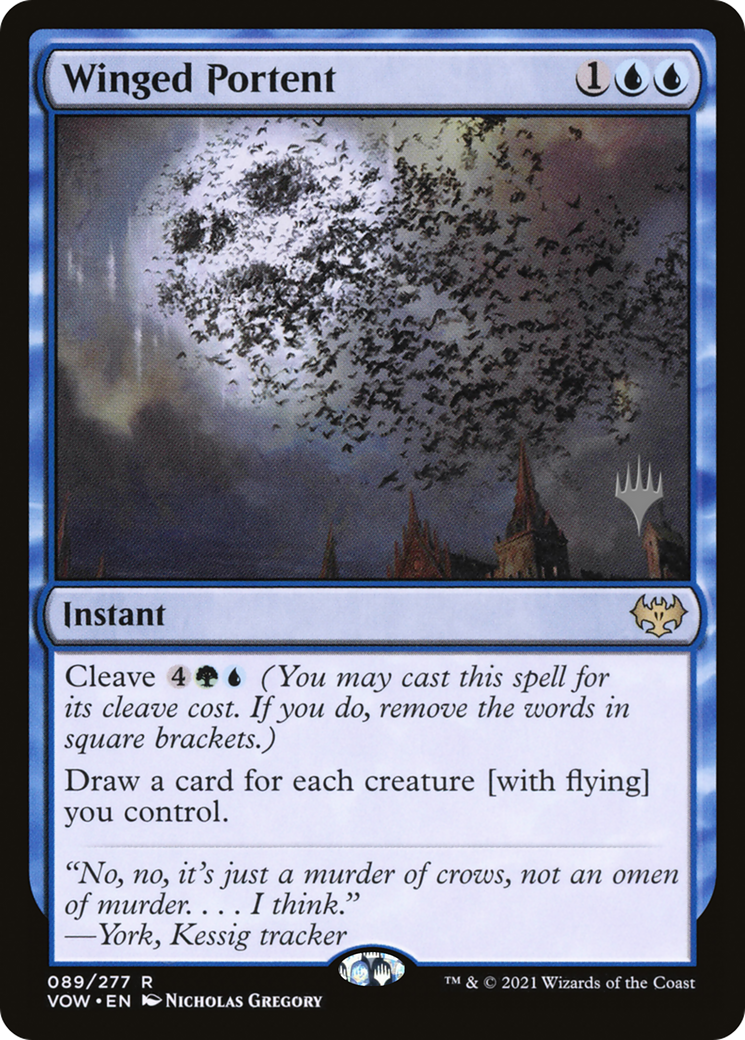 Winged Portent (PPNEO-) - Innistrad: Crimson Vow Promos Foil