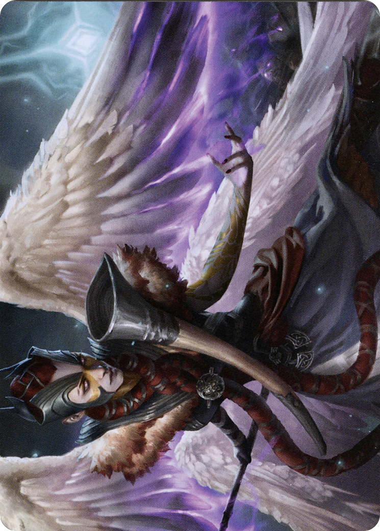 Firja, Judge of Valor // Firja, Judge of Valor (ASKHM-056) - Art Series: Kaldheim (Borderless) Foil