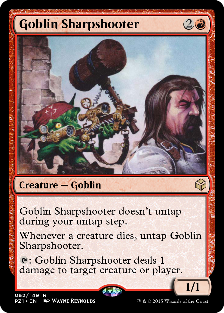 Goblin Sharpshooter (PZ1-062) - Legendary Cube Prize Pack Foil