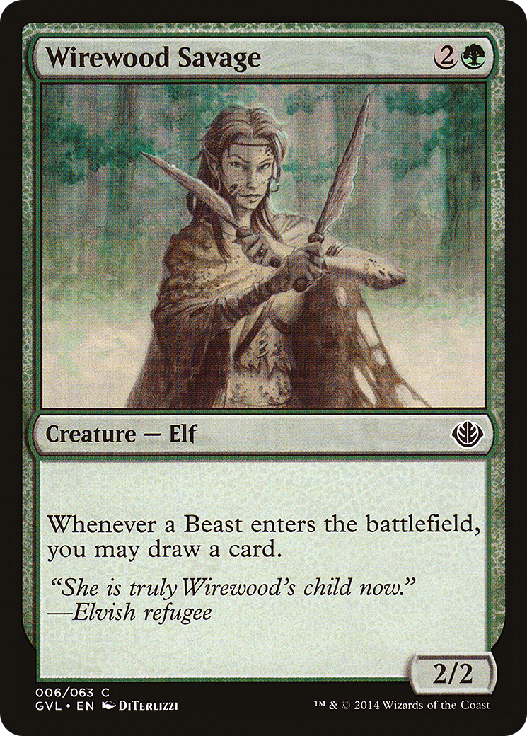 Wirewood Savage (DD3-006) - Duel Decks Anthology: Garruk vs. Liliana