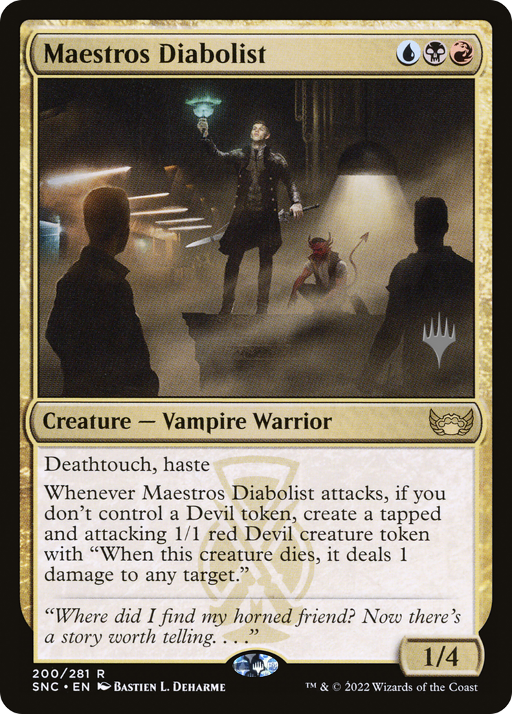 Maestros Diabolist (PPSNC-200) - Streets of New Capenna Promos Foil