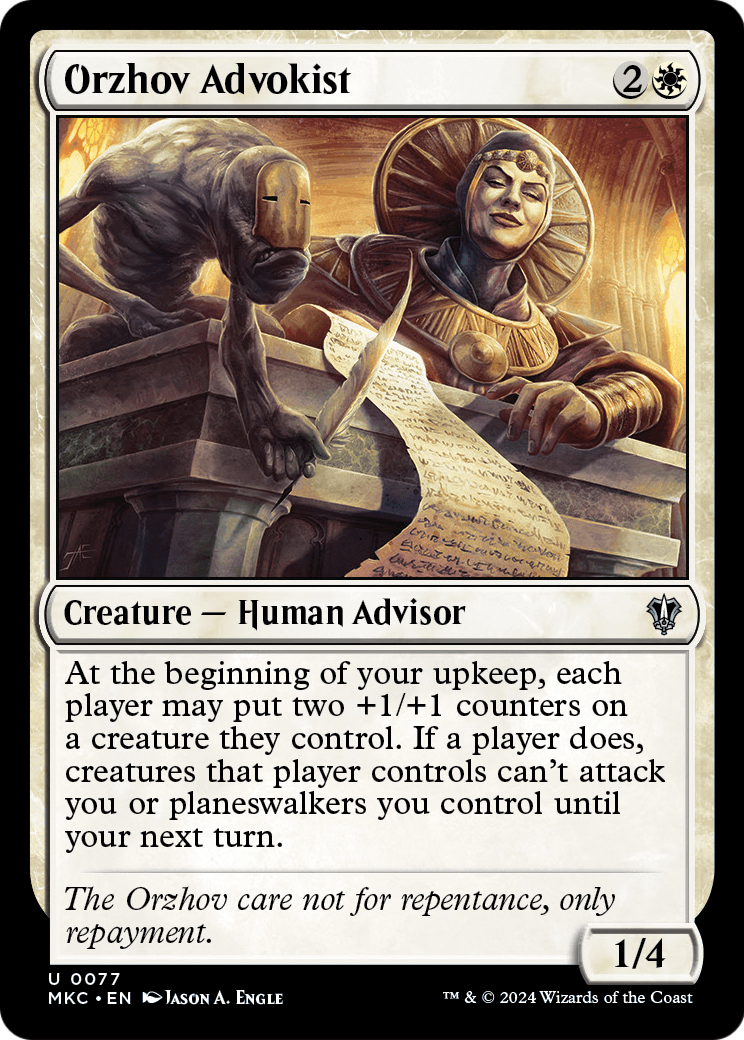 Orzhov Advokist (MKC-077) - Murders at Karlov Manor Commander