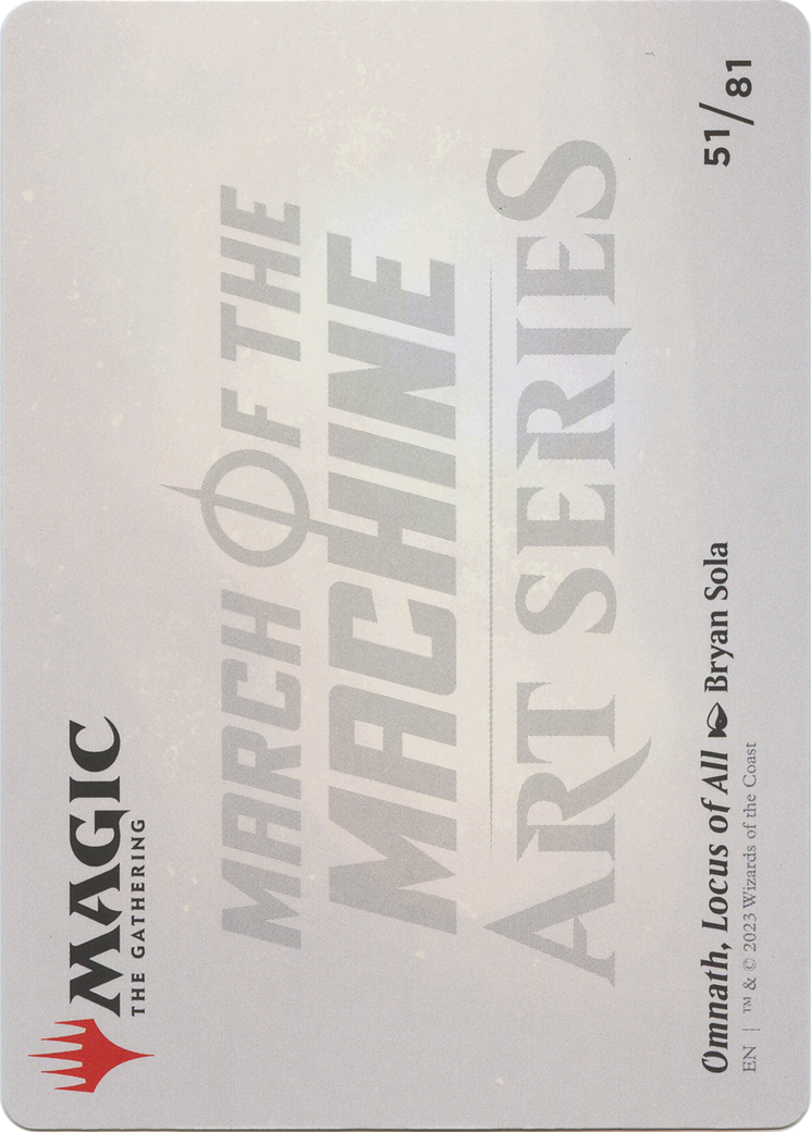 Omnath, Locus of All // Omnath, Locus of All (AMOM-051) - March of the Machine Art Series (Borderless) Foil