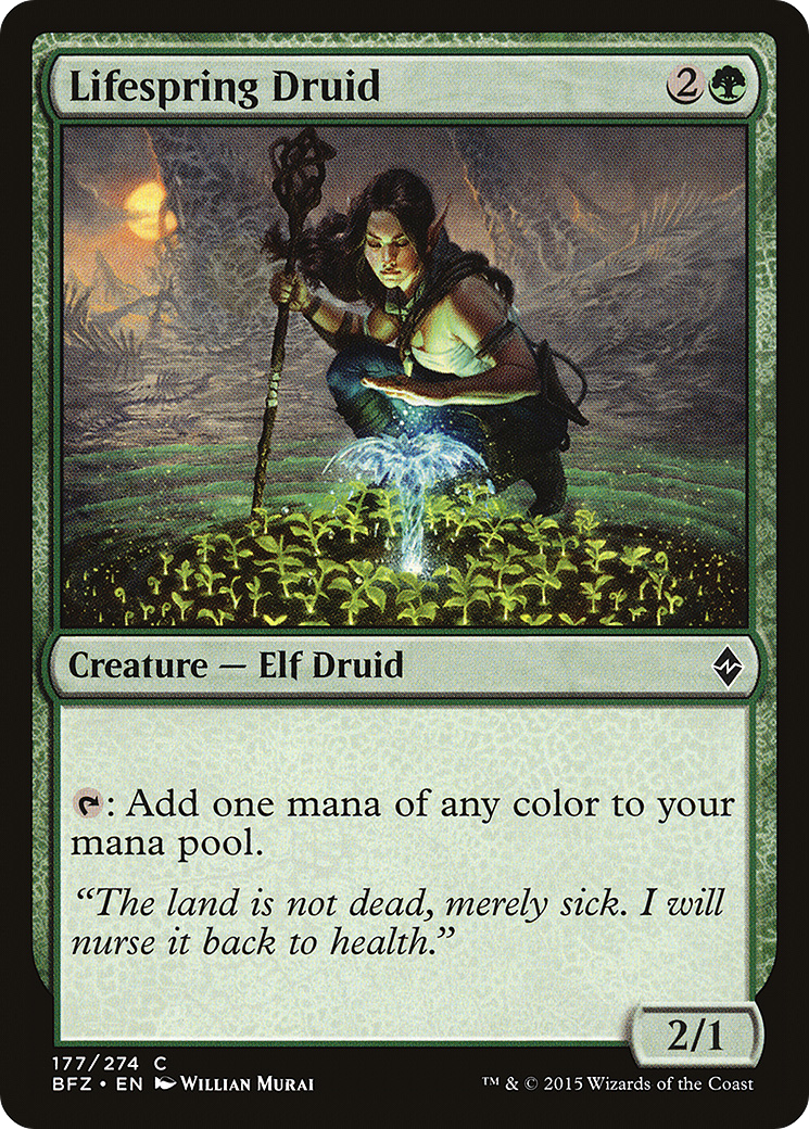 Lifespring Druid (BFZ-177) - Battle for Zendikar