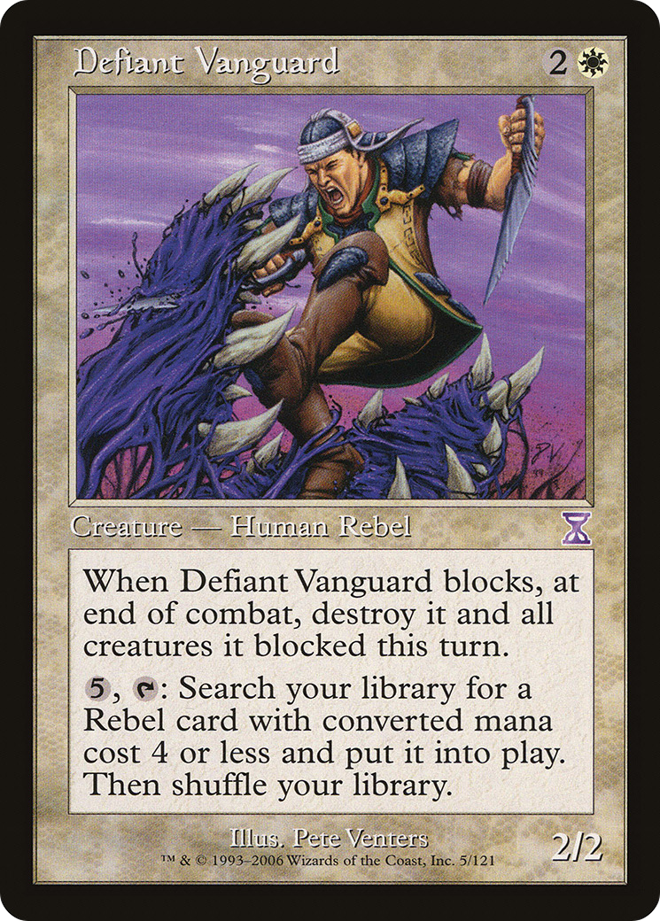 Defiant Vanguard (TSB-005) - Time Spiral Timeshifted Foil