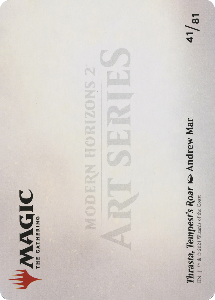 Thrasta, Tempest's Roar // Thrasta, Tempest's Roar (AMH2-041) - Modern Horizons 2 Art Series (Borderless)