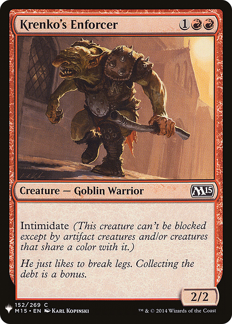 Krenko's Enforcer (LIST-M15-152) - The List