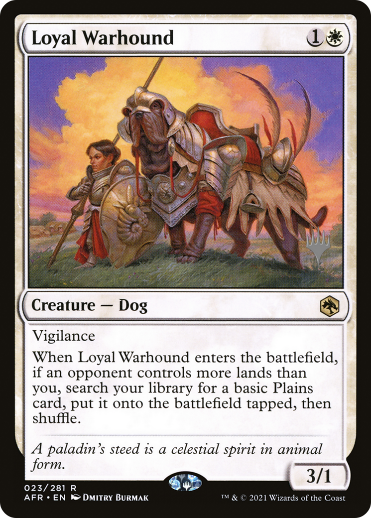 Loyal Warhound (PPAFR-23P) - Adventures in the Forgotten Realms Promos