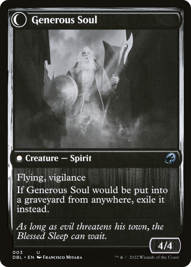 Beloved Beggar (DBL-003) - Innistrad: Double Feature: (Double Faced Transform) Foil