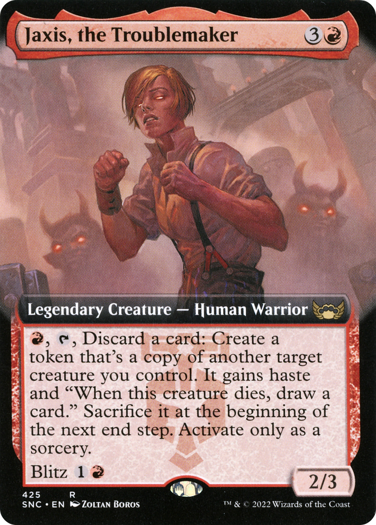 Jaxis, the Troublemaker (Extended Art) (SNC-425) - Streets of New Capenna: (Extended Art)
