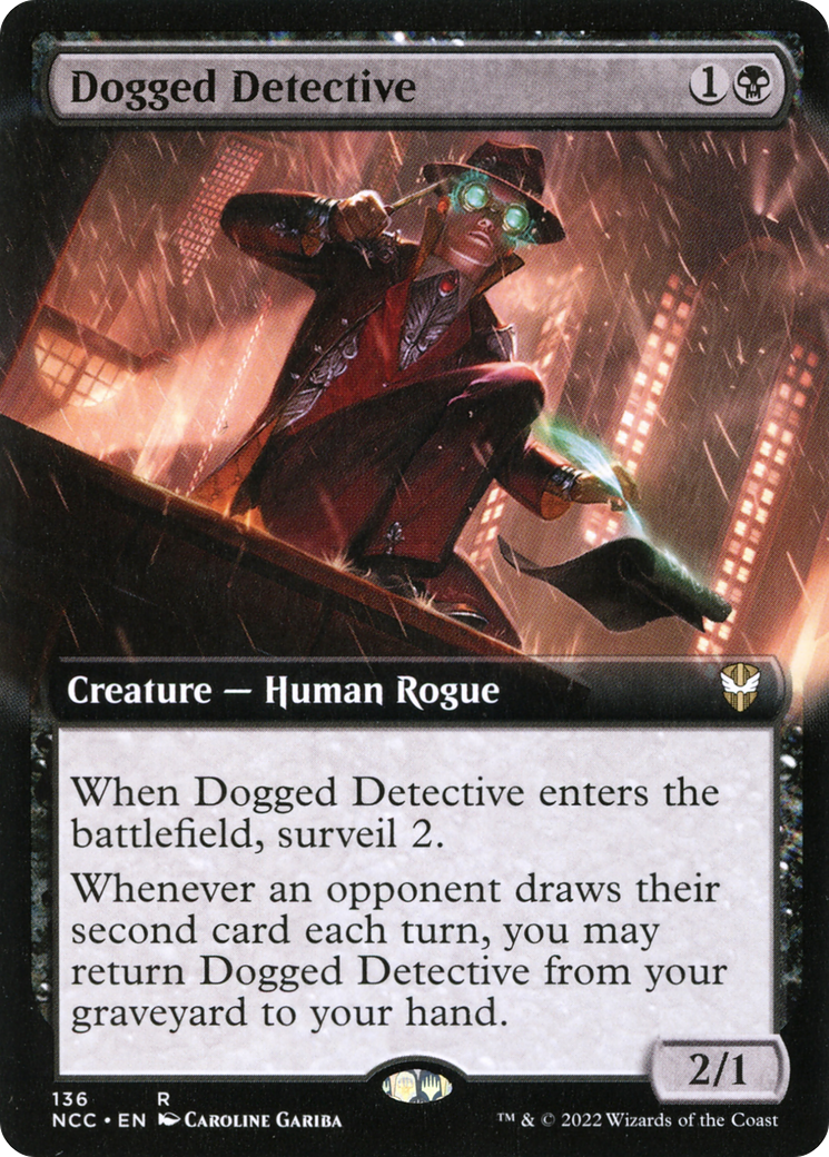 Dogged Detective (Extended Art) (NCC-136) - New Capenna Commander: (Extended Art)