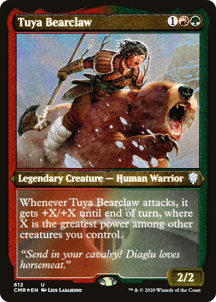 Tuya Bearclaw (Foil Etched) (CMR-612) - Commander Legends Foil