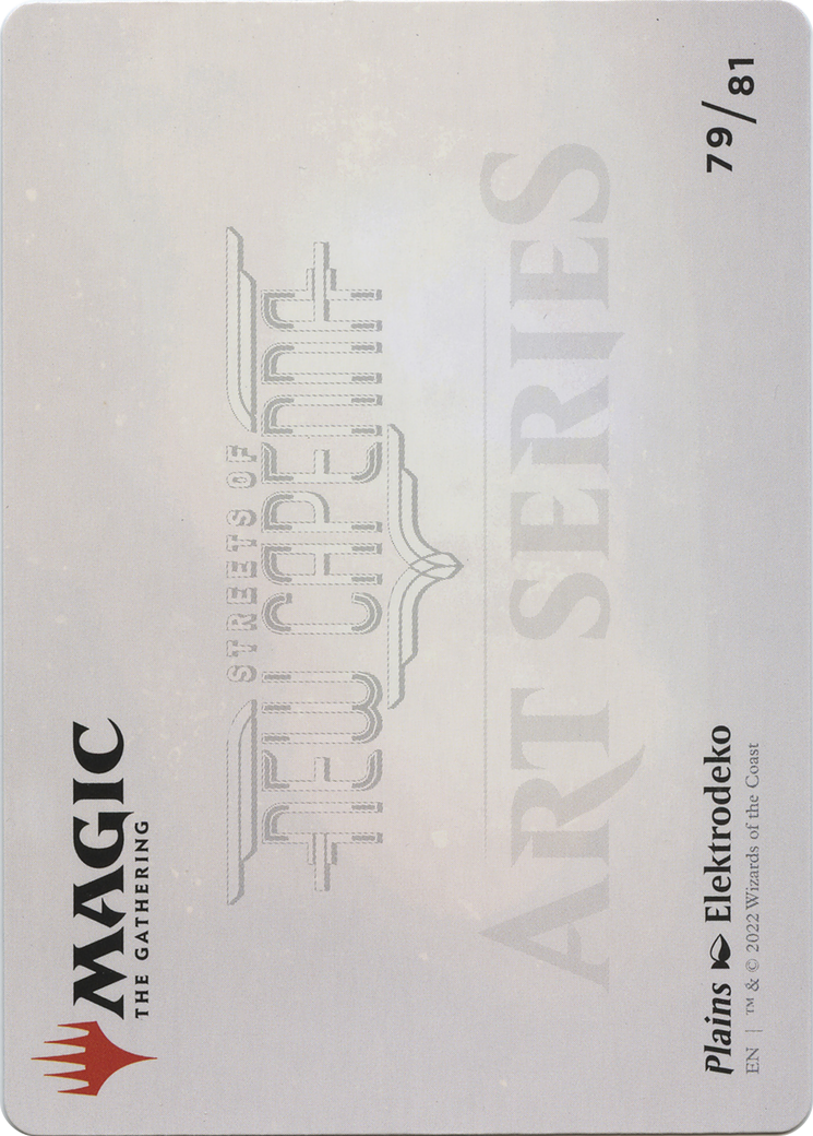 Plains // Plains (ASNC-079) - New Capenna Art Series (Borderless) Foil