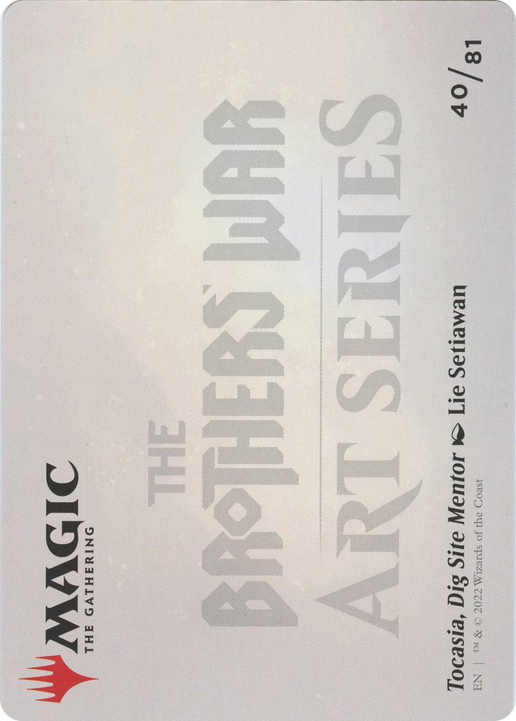 Tocasia, Dig Site Mentor // Tocasia, Dig Site Mentor (ABRO-040) - The Brothers' War Art Series (Borderless)