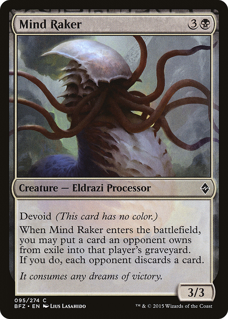 Mind Raker (BFZ-095) - Battle for Zendikar: (devoid)