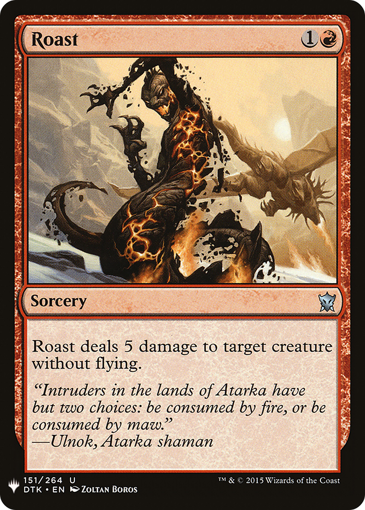 Roast (LIST-DTK-151) - The List