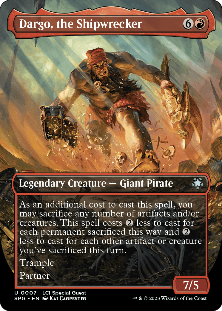 Dargo, the Shipwrecker (Borderless) (SPG-007) - Special Guests Foil