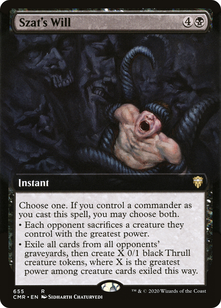 Szat's Will (Extended Art) (CMR-655) - Commander Legends: (Extended Art)