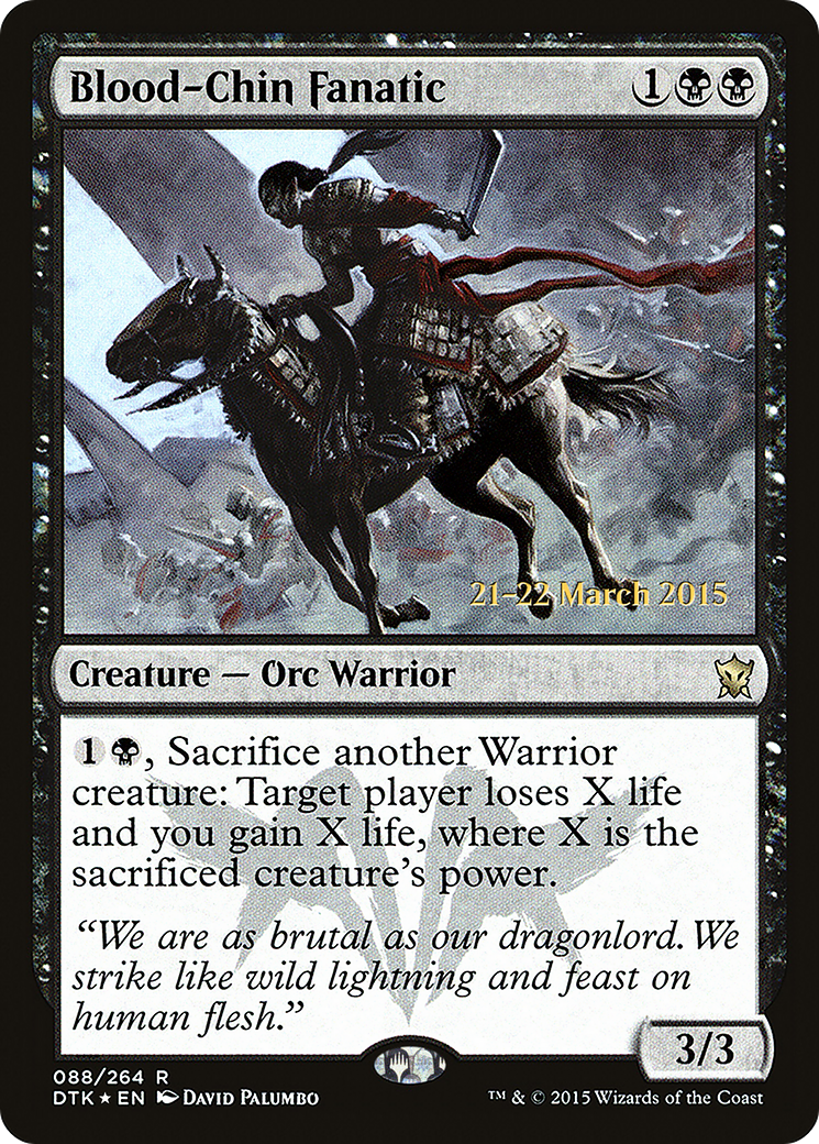 Blood-Chin Fanatic (PRE-88S) - Dragons of Tarkir Promos Foil