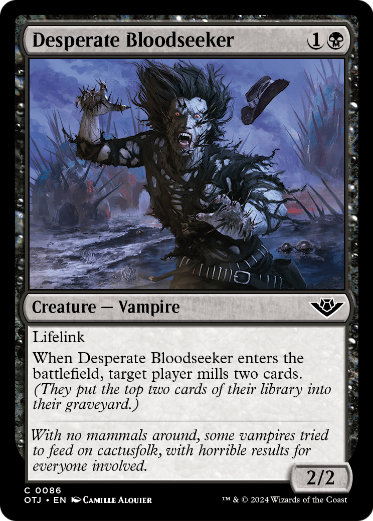 Desperate Bloodseeker (OTJ-086) - Outlaws of Thunder Junction Foil