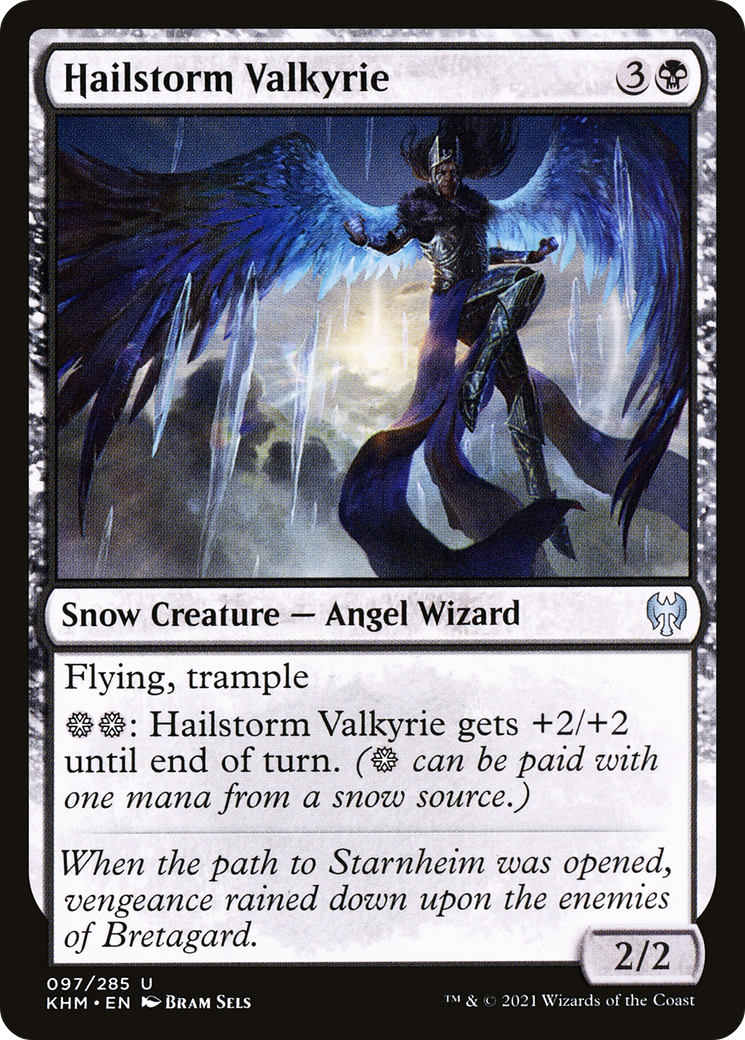 Hailstorm Valkyrie (KHM-097) - Kaldheim: (snow) Foil