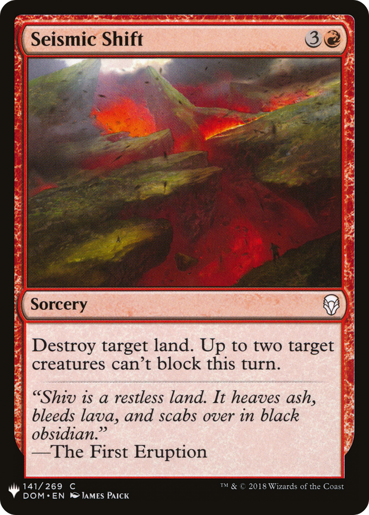 Seismic Shift (LIST-DOM-141) - The List