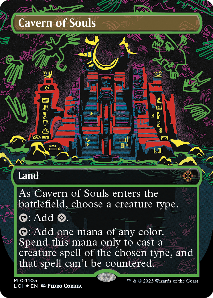 Cavern of Souls (0410a) (Borderless) (LCI-410A) - The Lost Caverns of Ixalan Foil
