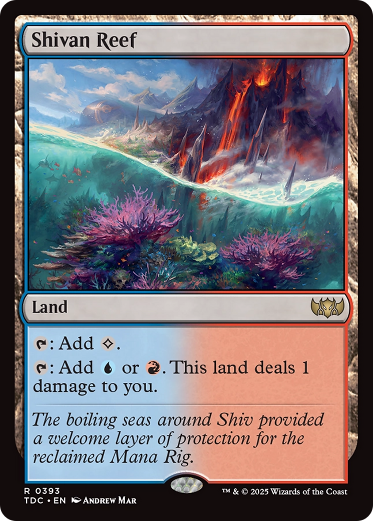 Shivan Reef (TDC-393) - Commander: Tarkir: Dragonstorm