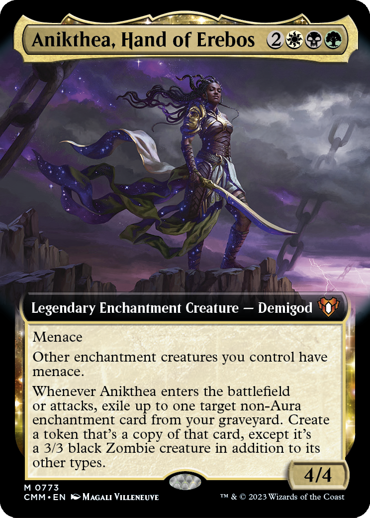 Anikthea, Hand of Erebos (Extended Art) (CMM-773) - Commander Masters: (Extended Art, enchantment)