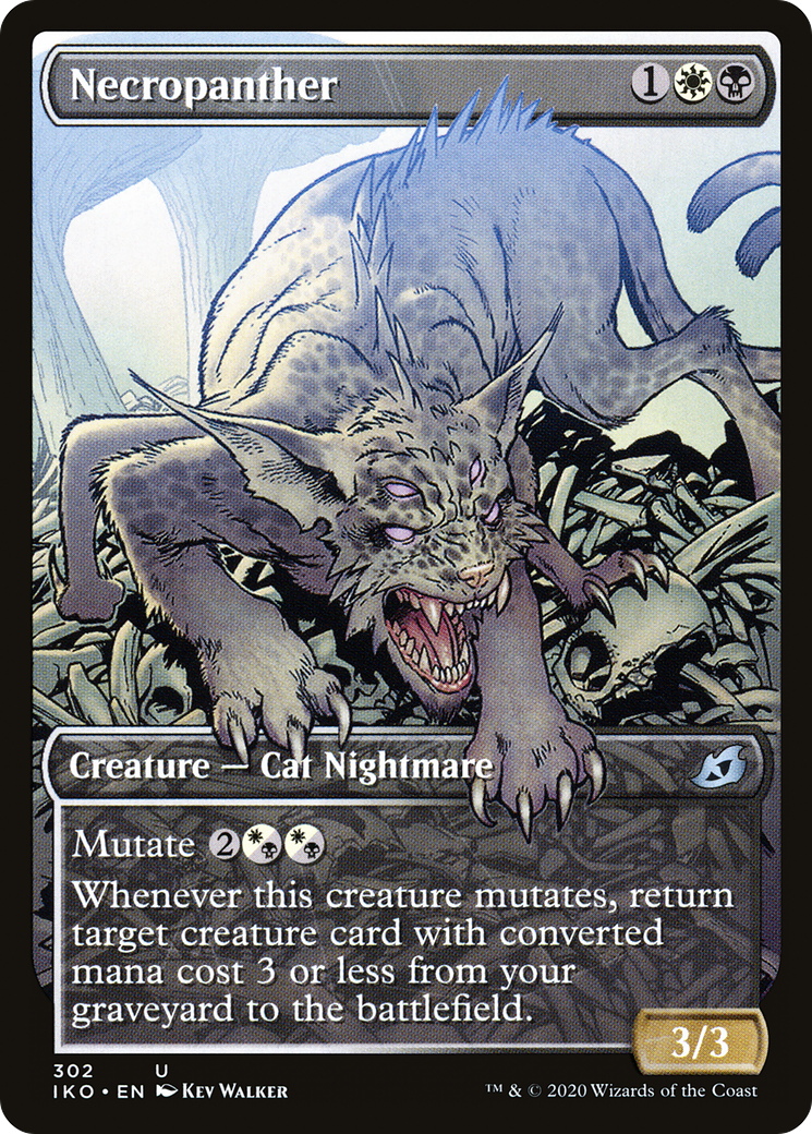 Necropanther (Showcase) (IKO-302) - Ikoria: Lair of Behemoths: (Showcase)